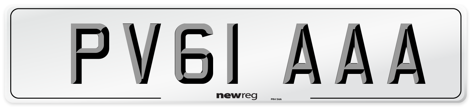 PV61 AAA Number Plate from New Reg